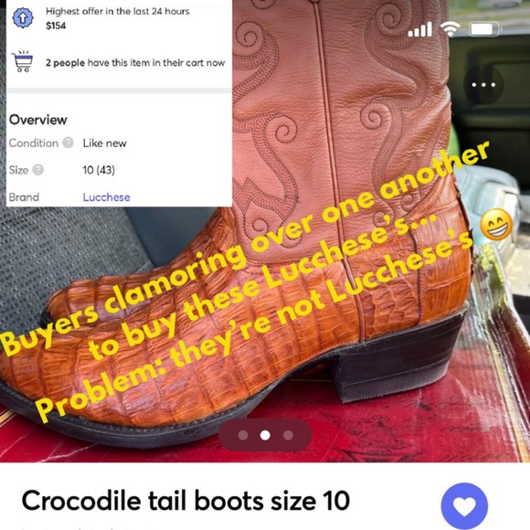 🛑 Buying Lucchese Cowboy Cowgirl Western Boots? Read this! - Picture 2 of 14